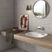 Modern bathroom with Homeful Essentials Taupe wall tiles creating a sleek, calming look.