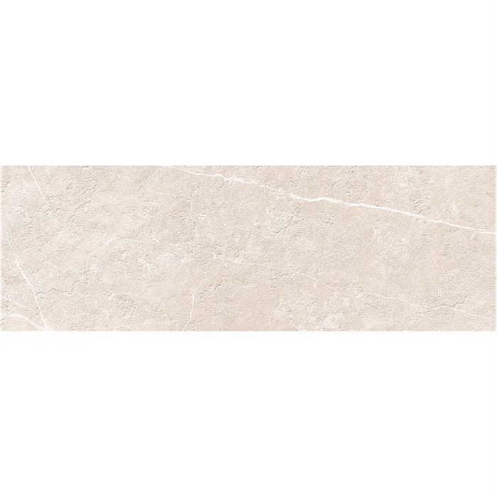 Detail of Inari Crema matt wall tile highlighting its smooth surface and soft cream colour.