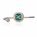 Infinite Love 20mm stainless steel aromatherapy bracelet with refillable essential oil diffuser locket