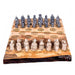Irish Hardwood Chess Board with Limestone Pieces