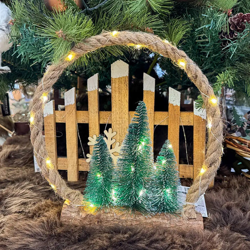 Close-up Jute Rope Christmas Tree Decoration 30 LED_s