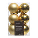 Light Gold 6cm Christmas Baubles 12 Pack