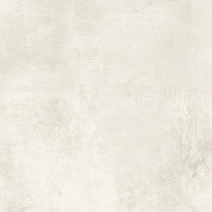 Close-up of the Loft White Matt Porcelain tile, highlighting its subtle texture and soft white tones with a smooth matt finish.