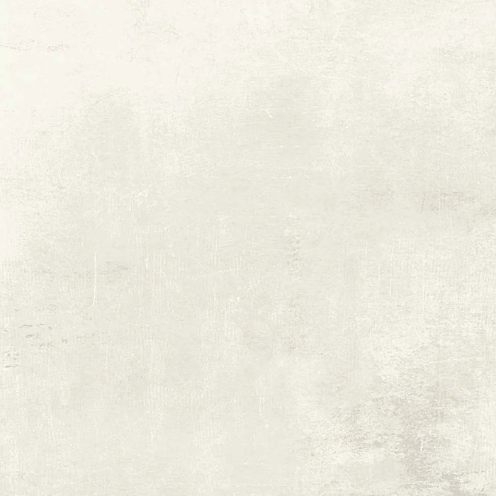 Close-up of the Loft White Matt Porcelain tile, highlighting its subtle texture and soft white tones with a smooth matt finish.