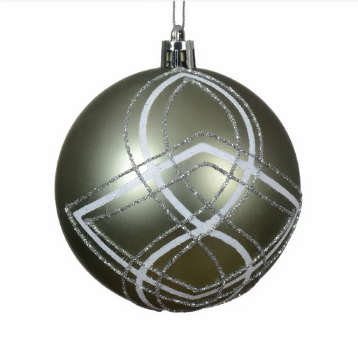 Matt Rosemary Green 8cm Christmas Bauble