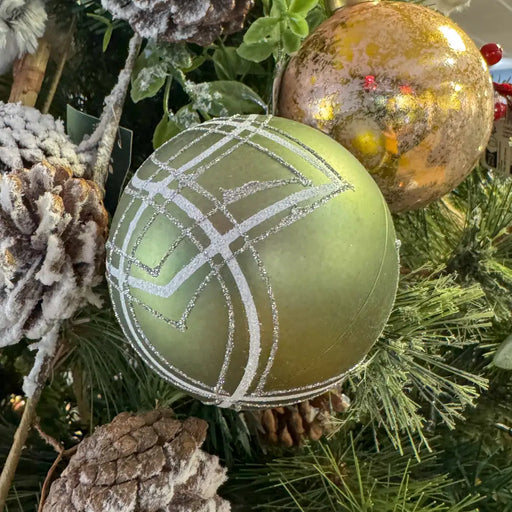 Matt Rosemary Green 8cm Christmas Bauble