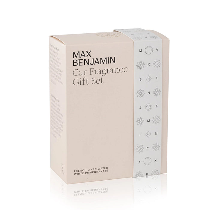 Max Benjamin French Linen Water and White Pomegranate Car
