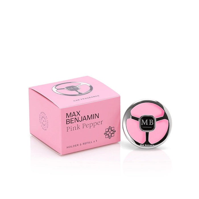 Max Benjamin Pink Pepper car fragrance dispenser with one refill in box