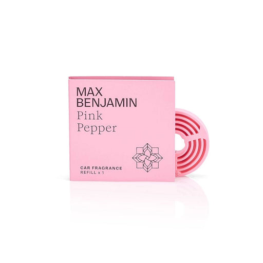 Max Benjamin Pink Pepper single car fragrance refill in packaging
