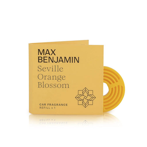Max Benjamin Seville Orange Blossom single car fragrance refill in packaging