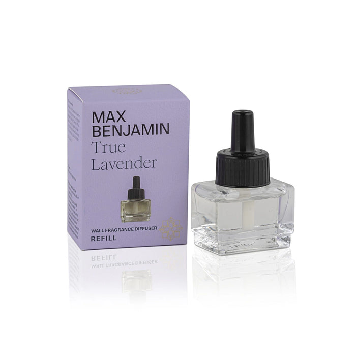 Max Benjamin True Lavender 15 ml wall diffuser refill bottle in packaging