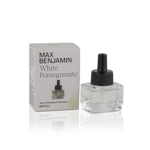 Max Benjamin White Pomegranate 15 ml wall diffuser refill bottle in packaging