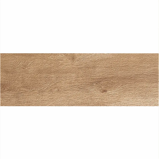 Close-up of Merbau Roble porcelain tile showing deep timber tones and fine grain texture.