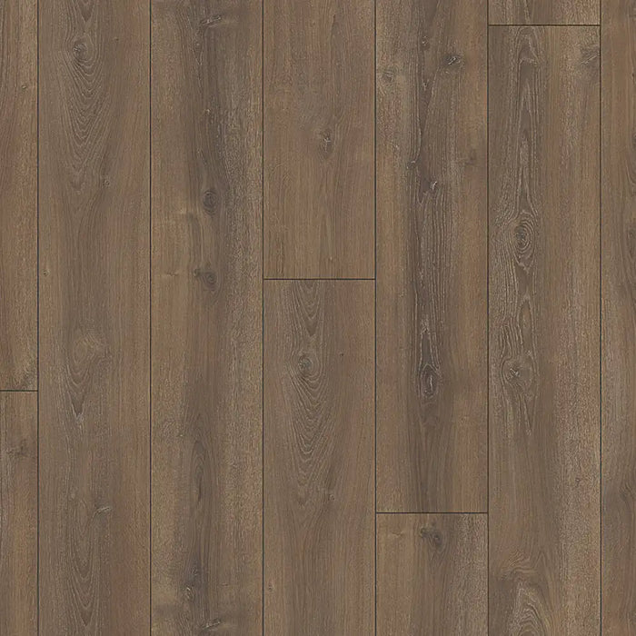 Detailed view of Montana Limed laminate plank, showcasing its authentic wood grain with limed highlights and natural textured finish for a raw, rustic look.