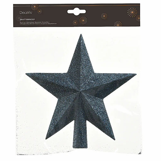 Night Blue Glitter Star Treetopper