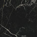 Detail of Night Lux Porcelain tile surface, showcasing its matt finish and painterly veining on a deep black base.
