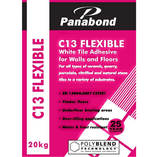Panabond C13 Flexible Standard Set White S1 Tile Adhesive