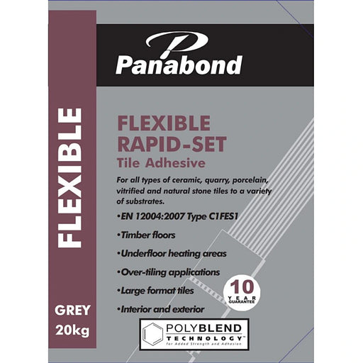 Panabond Flexible Rapid Set Grey S1 Tile Adhesive