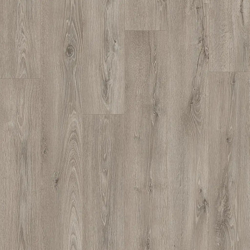 Detailed view of Pergo Glomma Grey Eifel LVT flooring showing contemporary grey grain detail.