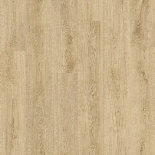 Detailed view of Pergo Glomma Pale Temper LVT flooring with light, natural wood grain.