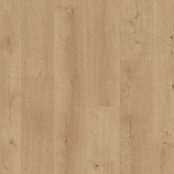 Close-up view of Pergo Namsen Bright Ardeche LVT showing soft grain detail and pale natural tone.