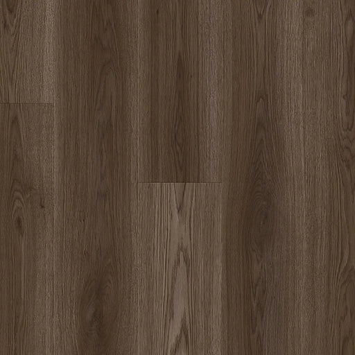 Close-up of Pergo Namsen Dark Norwegian LVT showing deep tones and crisp grain texture.