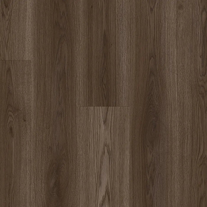 Close-up of Pergo Namsen Dark Norwegian LVT showing deep tones and crisp grain texture.