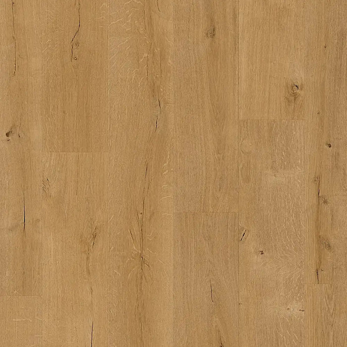 Close-up of Pergo Namsen Natural Forest LVT showing warm oak grain and even colour tone.
