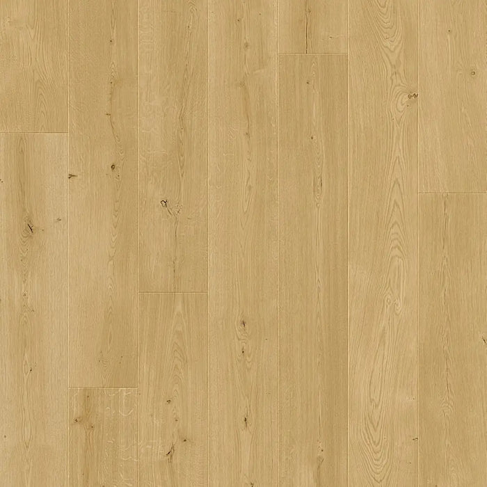 Detailed view of Pergo Odense Clear showing natural wood texture in a pale, neutral finish with 4-way bevel and matte surface.
