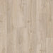 Close-up of Urban Grey laminate plank showing realistic wood grain detail, light grey colouring, and a subtle matte texture.