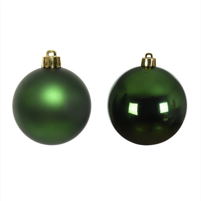 Pine Green 8cm Christmas Baubles