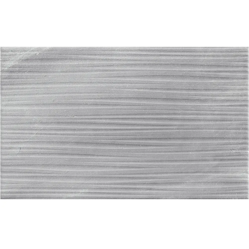 Detailed view of RLV Fred Gris wall tile showing its textured grey surface.