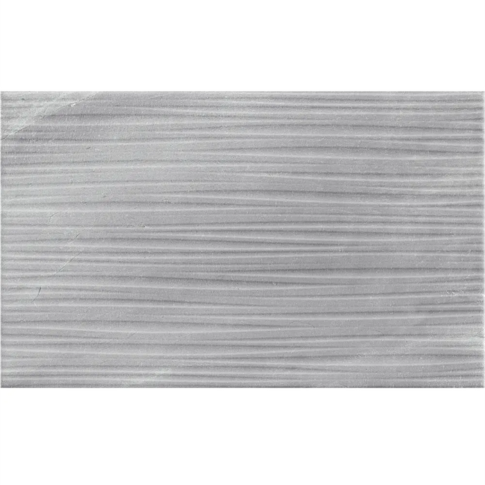 Detailed view of RLV Fred Gris wall tile showing its textured grey surface.