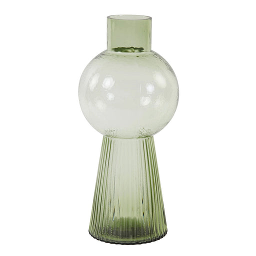 Rala Glass Taupe Green Vase