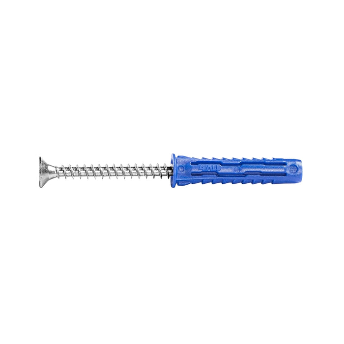 Rawlplug 4ALL universal plug 6mm with screws bag of 14 for fixing in solid and hollow substrates