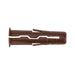 Rawlplug UNO universal plug clips brown 7mm pack of 48 for fixing in solid and hollow substrates