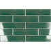 Close-up of Reality Palm wall tile highlighting its soft green shade and handcrafted texture.