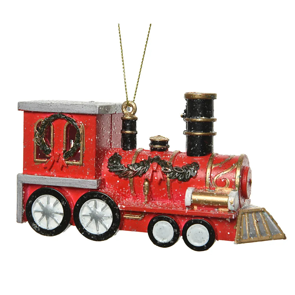 Red Christmas Train Hanging Decoration — JMR House to Home