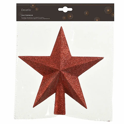 Red Glitter Star Treetopper