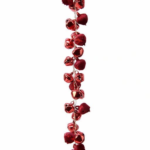 Red Iron Bell Christmas Garland