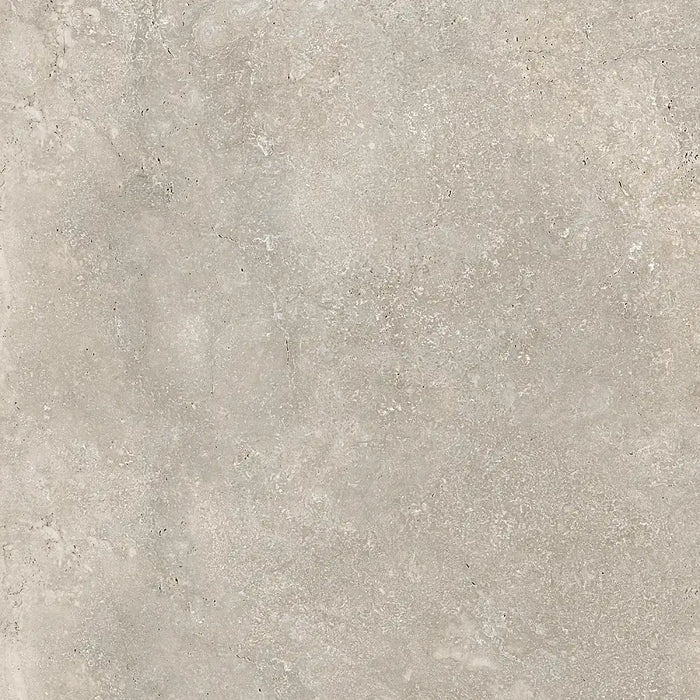 Close-up of Roden Beige Natural porcelain tile highlighting its soft beige hue and smooth matt texture.