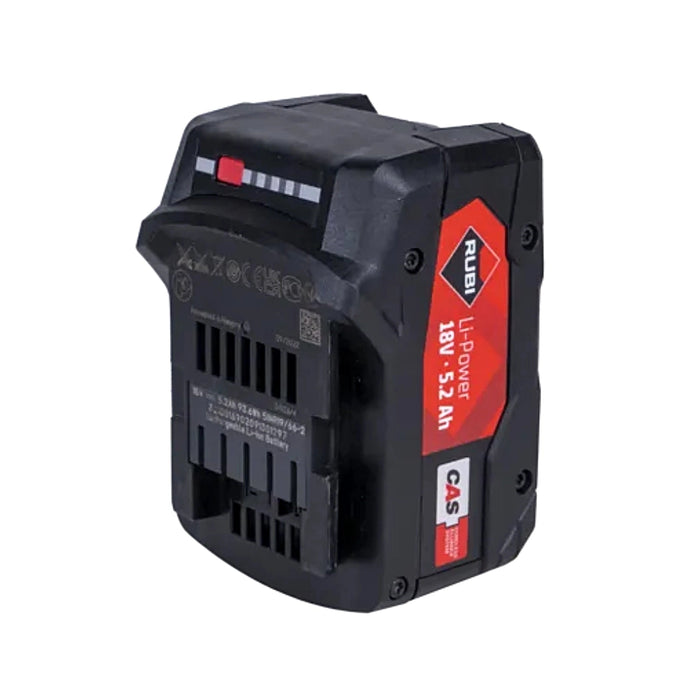 Rubi Li Ion Battery CAS LiPOWER 18V 5.2Ah rechargeable battery for compatible cordless tools