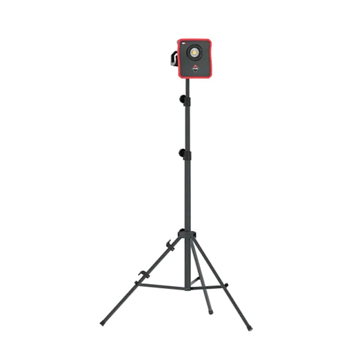 Rubi Lumeo Energy CAS cordless work light with stand and handle, battery charger and tripod not included