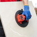 Rubi Octo-USB Energy battery-powered suction cup with digital display, USB-C charging, designed for handling ceramic tiles on flat, smooth surfaces.