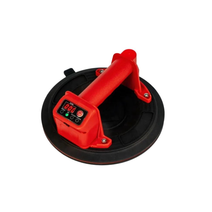Rubi Octo-USB Energy battery-powered suction cup with digital display, USB-C charging, designed for handling ceramic tiles on flat, smooth surfaces.