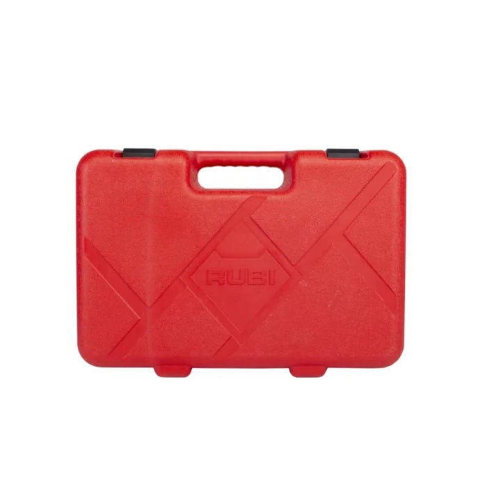 Rubi Quake Energy CAS Tile Vibrator with dual handle, suction cup, and LED light, ideal for eliminating air bubbles under tiles and precise tile adjustment.