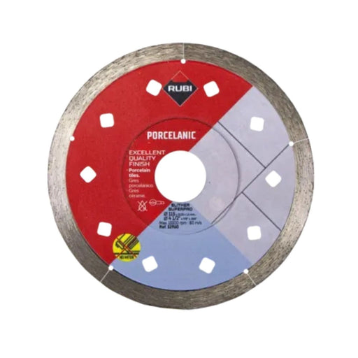 115mm J-SLOT diamond blade for ultra-fine dry straight cuts in porcelain and natural stone.