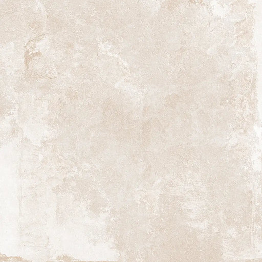 Close-up of Rue De Paris Beige porcelain tile highlighting its soft sheen and warm beige tone.