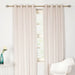 Sand colour thermal velvet eyelet curtains with interlining for a luxurious and insulating finish