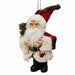 Santa with Chequered Hat Hanging Decoration